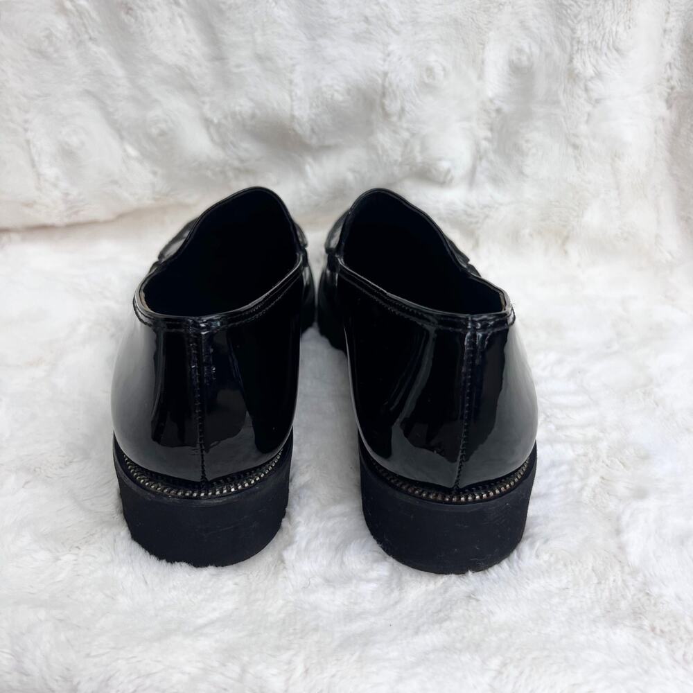 Paul Green Black Patent Leather Loafers - Picture 4 of 8